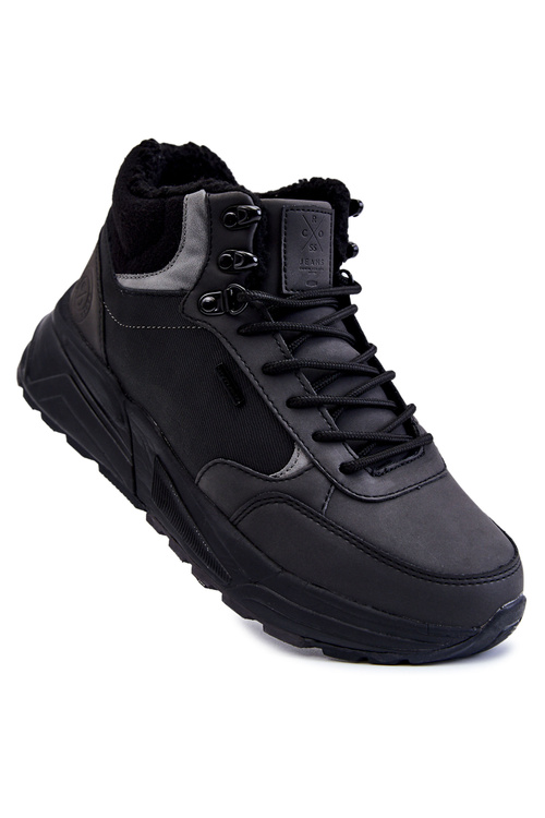 Men's Warm Trekking Shoes Cross Jeans KK1R4031C Black