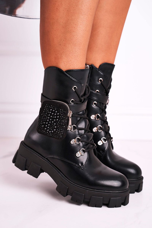 Women's Boots With Small Bag Black Seul