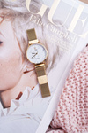 Women's Watch GG Luxe Gold White Dial Bemas
