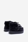Snow Boots Kids Insulated with Fur Black Adelane