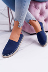 Espadryle Pleciona Podeszwa Big Star Granatowe DD274A151