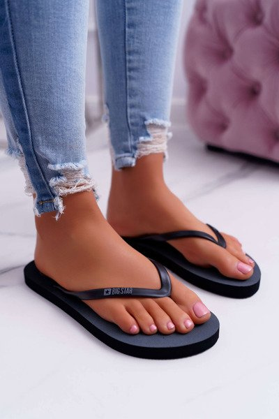 Women's Flip Flops Big Star Black DD274A242
