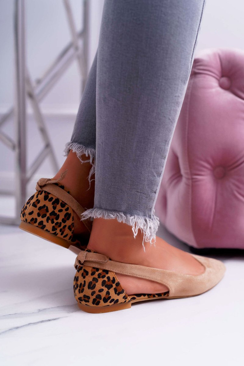 Lu Boo Balerinas Pointed Suede Beige Better