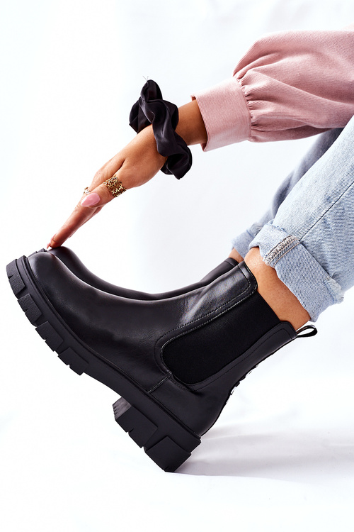 Women's Insulated Chelsea Boots Black Roulette