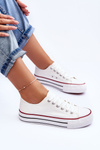 Classic Low Platform Sneakers White Jazlyn