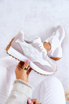 Classic Sports Shoes Tied White and Beige Patrice