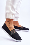 Women's Cloth Sneakers Slip-On Navy Black Lilis