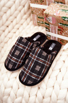 Men's Padded Grille Slippers Black Whisper