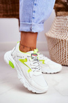 Sport Women White Shoes Lu Boo Yellow Dazzle Me