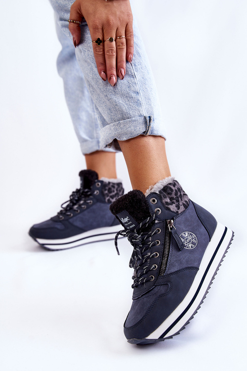 Women's Warm Boots Lee Cooper LCJ-22-31-1450 Navy blue