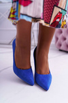 Women's Suede Stilettos Blue Yanna