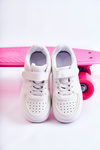 Buty Dziecięce Sportowe Na Rzepy Białe Elike