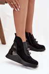 Women's Platform Ankle Boots D&A MR52-106 Black