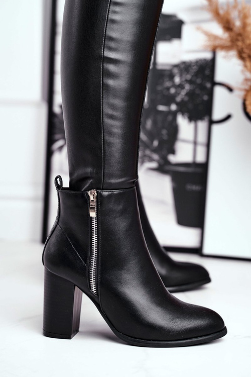 Women’s Boots On High Heel Black Gloris