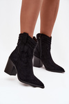 Women's Cowboy Boots on Heel Black Jessa