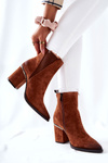 Suede Heeled Boots Brown Coriseis