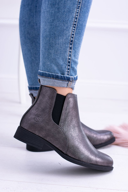 Sergio Leone Ciemnoszare Botki Płaski Obcas Vuko