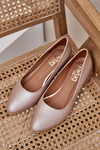 Leather Pumps Lewski 3118 Dark Beige