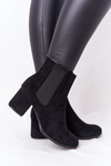 Women's Insulated Chelsea Boots On A Block Heel Black Juliette