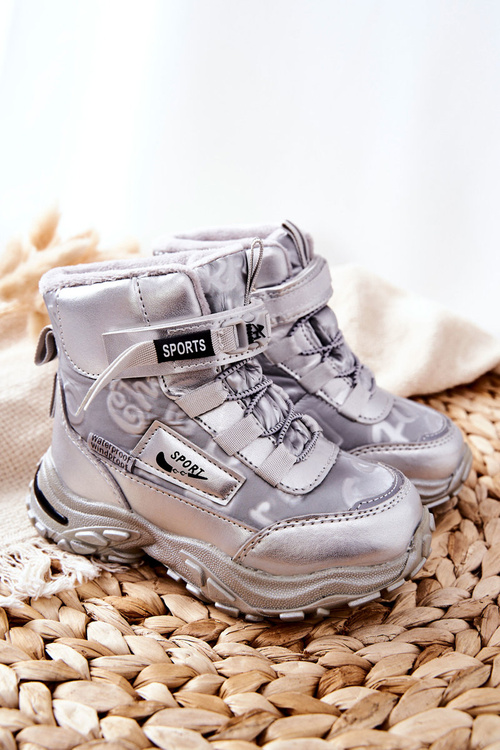 Insulated Snow Boots Silver Erila