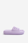 Women's Foam Slides on Chunky Sole Purple Beula