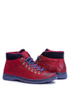 Neex Maroon Leather Men's Timmo Insulated Booties Sneakers