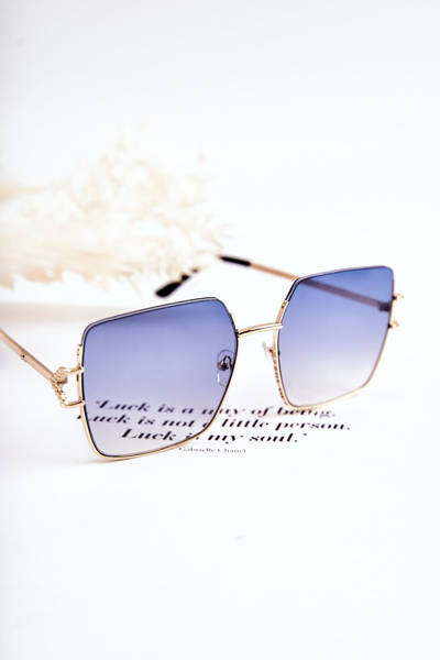 Sunglasses Large V160020 Blue and Gold