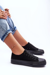Low Classic Sneakers on Platform Black Jazlyn