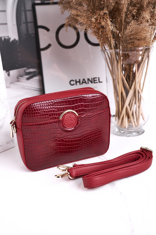 Mała Torebka Damska Listonoszka MONNARI BAG7480-005 Czerwona