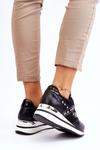 Black Adley Studded Trainers