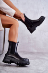 Classic High Workers Boots Black Bassti