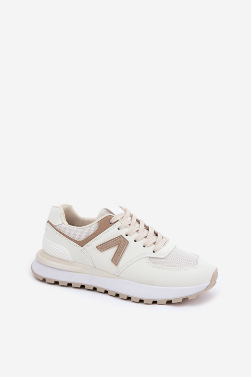 Women's Sports Shoes Made Of Eco Leather Beige Berieta