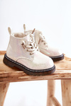 Children's Warm Boots With Zipper White Betsy