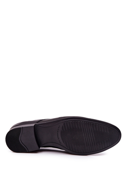 Elegant Leather Bednarek Shoes 724 Black