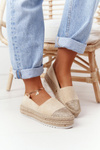 Espadrilles On A Straw Platform S.Barski Beige