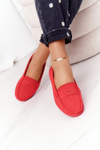 Women's Suede Moccasins Big Star HH274668 Coral