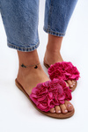 Klapki Damskie Kwiatki Fuksja Eelfan CK285P