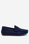 Men's Suede Moccasins Dark Blue Wesley