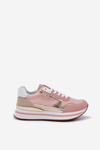 Women's Shiny Sports Shoes On Platform Pink Florefedi