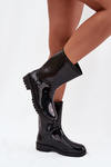 Ladies Rubber Boots Black Elvara