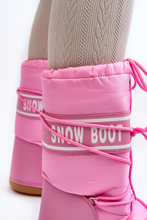 Women's High Snow Boots Pink Venila