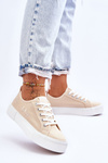 Comfortable Sneakers On The Platform Lee Cooper LCW-23-31-1808L Beige