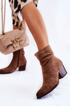 Women's Suede Warm Boots Beige Wenche