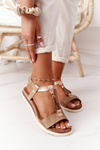 Flat Women's Sandals Taupe Willow