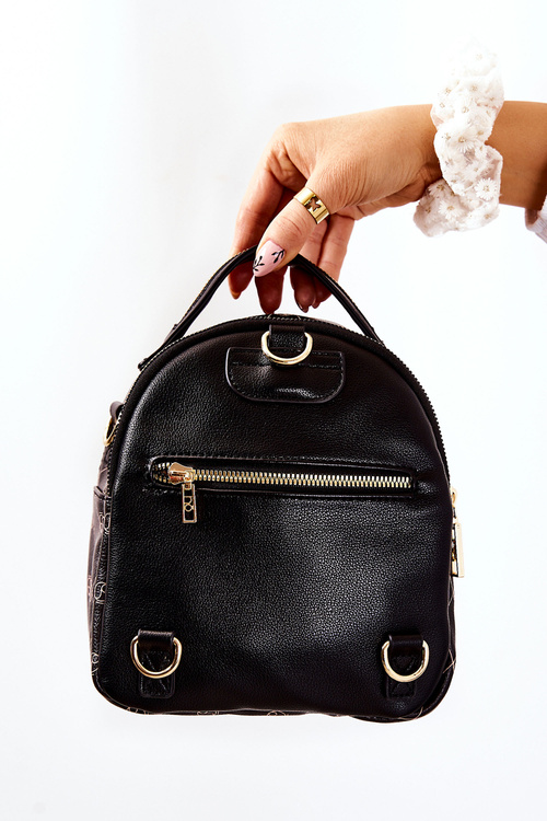 Women's Leather Backpack NOBO L1341-C020 Black