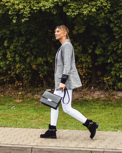 Lu Boo Czarne Damskie Botki Suwak Cekiny Rafell