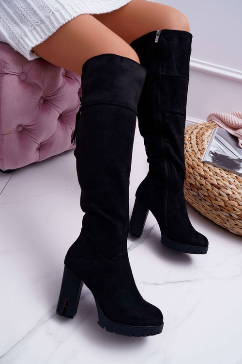 Women's Stiletto Boots Suede Warmed Velkor