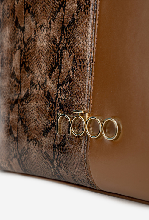 Shopper Bag Animal Pattern NOBO BAG5740-M17 Brown
