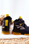 Children's Velcro Insulated Boots Navy Blue Fruzio