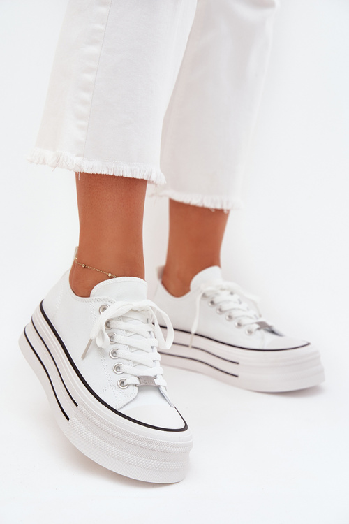 Women's Sneakers On Massive Platform White Marinae
